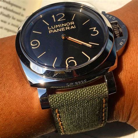 panerai canvas strap|panerai replacement strap.